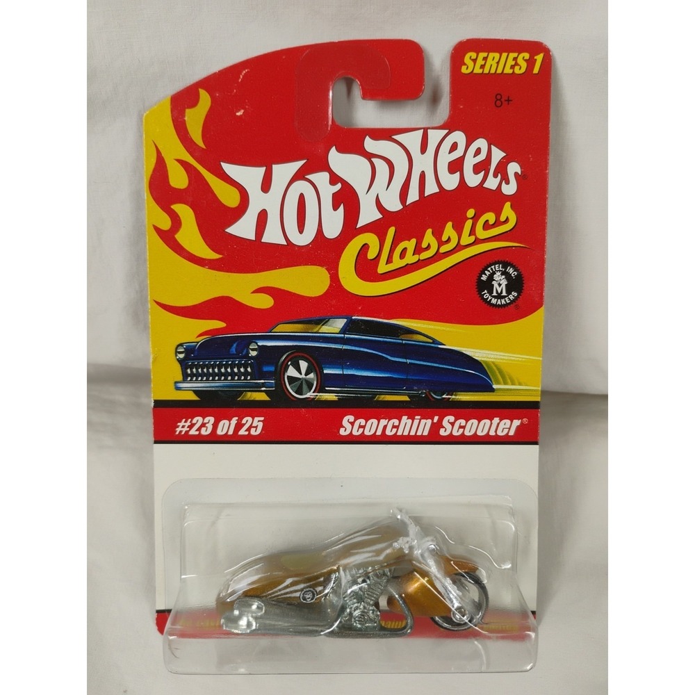 2004 Hot Wheels Classics Series 1‎ GOLDISH #23 /25  Scorchin' Scooter Motorcycle